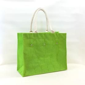 Jute Flower Carry Bag