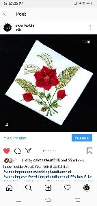 Ladies embroidery handkerchief