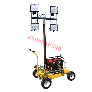 Portable remote control mobile lighting equipment
