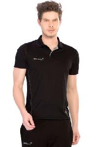 Mens Black Dri Fit Polo T-Shirt