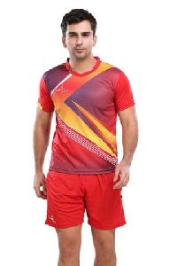 Mens Red Sublimated Football Kit