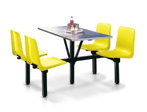 Cafeteria Table and Chair Set