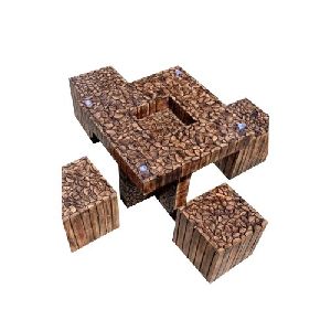 Wooden Square Log Furniture