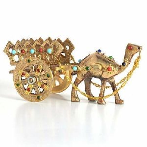 Brass Camel Cart