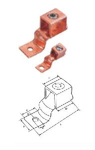 Copper One Hole Offset Tongue Terminal Ends
