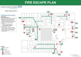 Fire Escape Route Map Signs
