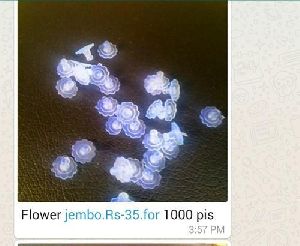Flower Jembo Plastic Earring