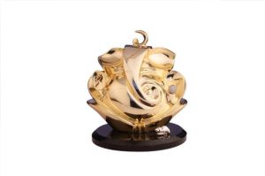 Ganesha Glossy Gold Statue
