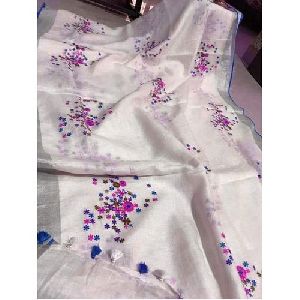 Silk Tissue Linen Saree