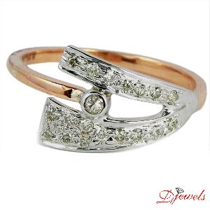 Real Diamond Studded Ladies Ring