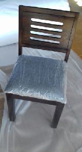 Wooden Chair with Fabric Seat