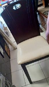 Wooden Chair with Leather Seat
