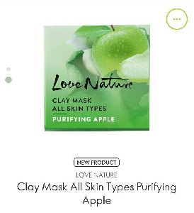 love nature clay facial mask