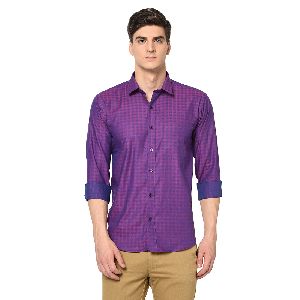 TF-1502 Purple Mens Formal Shirts