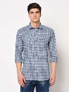 TF-1580 Blue Mens Casual Shirt