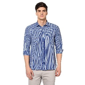 TF-1637 Blue Mens Formal Shirts