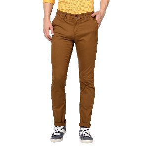 TJ-8089 Mustard Mens Casual Cotton Trousers