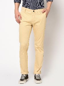 TJ-8095 Beige Mens Casual Cotton Trousers