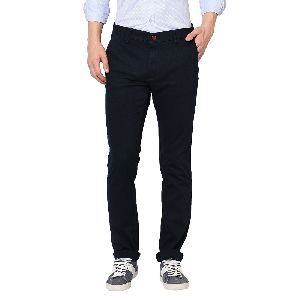 TJ-8098 Navy Blue Mens Casual Cotton Trousers