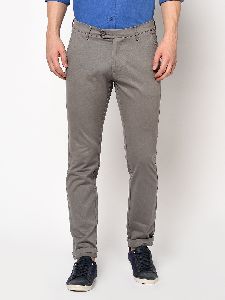 TJ-8117 Grey Mens Casual Cotton Trousers