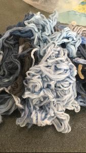 Polyester Viscose Dyed Roving Waste