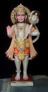 Printed Marble Hanuman Statue