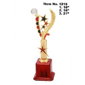 Red Metal Star Trophy