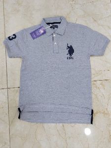 Mens Plain Knitted Polo T-Shirts
