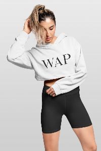 WAP Crop Top Hoodie For Women