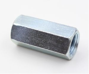 Zinc Plated Carbon Steel Extension Nut, For Fitting Use, Industring Use, Feature : Machine