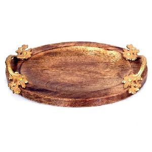 Wooden & Brass handle