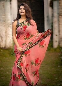 Georgette Digital Print Saree