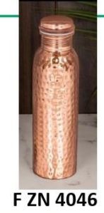 hammered copper water bottle