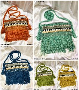 Designer Cotton Weaving Pouch Bag