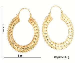 Hp250 Brass Hoop Earrings