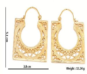 Hp310 Brass Hoop Earrings