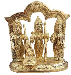 Ramdarbar With Hanuman Brass Idol Ramadarbar Statue God Ram Sita Laxman With Hanuman