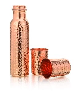 Copper Glass and Bottle Set