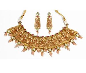 NS-818 Kundan Bridal Necklace Set
