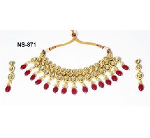 NS-871 Kundan Bridal Necklace Set