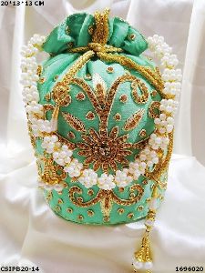 Hand Embroidered Wedding Potli Batwa Bags