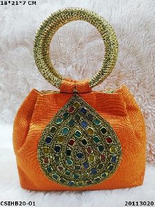 Handcrafted jute handbag