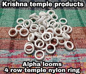 alpha looms 4 row temple nylon rings