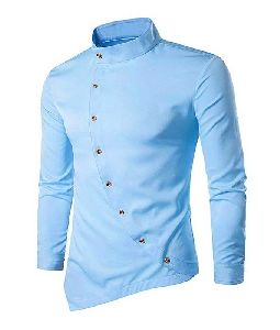 Mens Sky Blue Casual Shirt