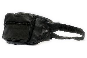 Genuine Sheep Leather Three Zipper Waist Bag (T&T-L3)