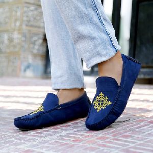 Daily Wear Blue Loafer Shoe, Size: 6 To10