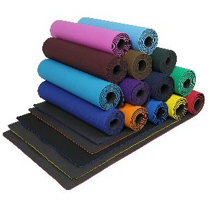 Double colour cyan Yoga Mat