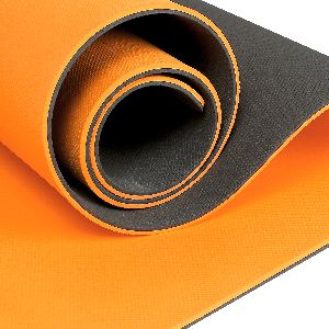 Double colour Orange Yoga mat