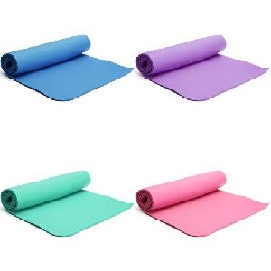 Solid Yoga Exercise Mats With Carrying Bag and Belt (182cm X 91cm X 4)