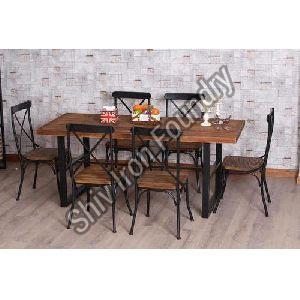 Wrought Iron Dining Table Set